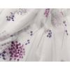 Kép 1/2 - Fehér alapon lila virág mintás voile