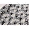 Kép 1/4 - Fehér alapon fekete szürke pipacs mintás vízlepergető abrosz anyag