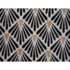 Kép 1/2 - Júlia - Fekete-fehér-mustár modern mintás bútorszövet