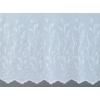 Kép 2/4 - Cortina fehér hímzett levél bordűrös fényáteresztő függöny