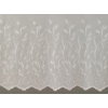 Kép 2/4 - Cortina ekrü hímzett levél bordűrös fényáteresztő függöny
