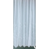 Kép 4/4 - Cortina fehér hímzett levél bordűrös fényáteresztő függöny