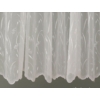 Kép 1/4 - Cortina ekrü hímzett levél bordűrös fényáteresztő függöny