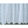 Kép 1/4 - Cortina 290cm fehér hímzett levél bordűrös fényáteresztő függöny