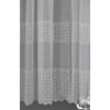 Kép 2/5 - Padova fehér hímzett bordűrös fényáteresztő függöny
