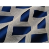 Kép 4/5 - Királykék 300cm geometriai mintás modern sötétítő függöny
