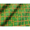 Kép 2/3 - Juhar leveles - zöld alapon kockásan mintázott függöny és terítő anyag