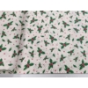 Kép 2/4 - Vaj színű alapra nyomott fagyöngy mintás karácsonyi loneta