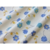 Kép 1/5 - Gelo Beatrix világos alapon kék sárga virágos nyomott dekor