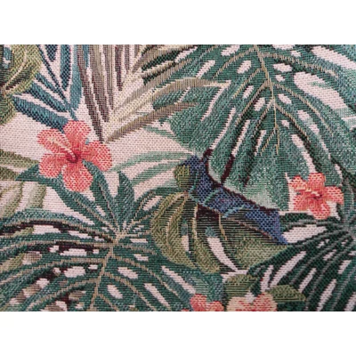 Jungle - világos alapon lapuleveles bútorszövet