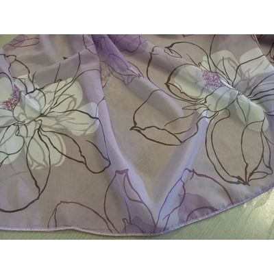 Leila lila mintás voile