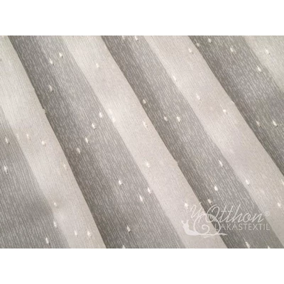 Linda - 290cm - ekrü rizsszem mintás fényáteresztő függöny