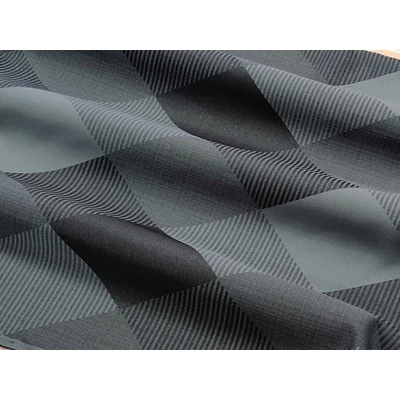 Daisy acélkék rombusz mintás modern sötéítő