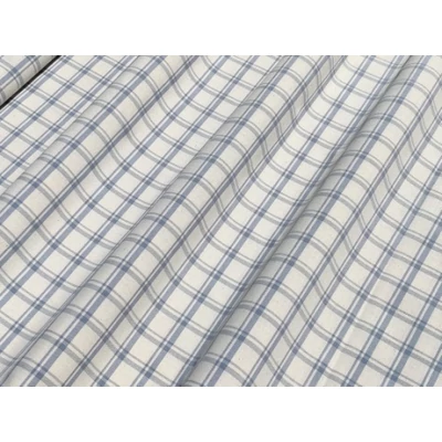 Quadros M világoskék szőtt kockás dekorvászon