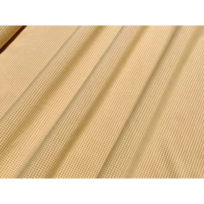 Quadros P mustársárga apró kockás dekorvászon