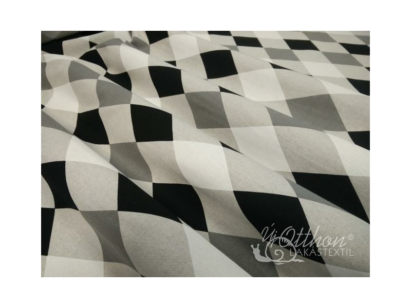 PIERROT fekete-fehér modern mintás dekor