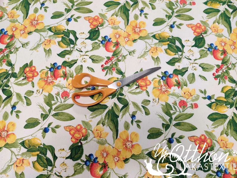 Citrus mintás szennytaszító és vízlepergető abrosz anyag