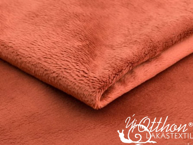 Sofia sötét terra színű plüss bútorszövet
