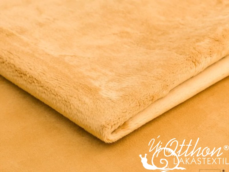 Sofia mustár színű plüss bútorszövet