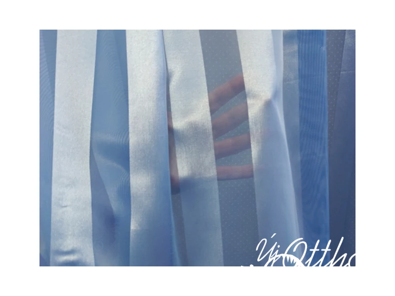 Kék csíkos voile