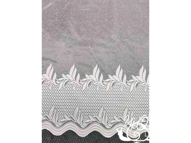 180cm krém színű bordűrös jacquard