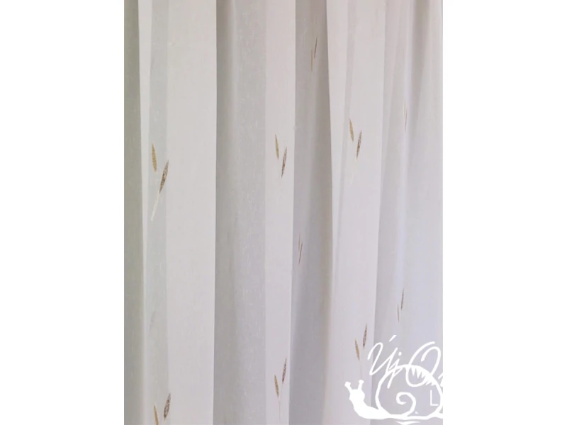 Drezda Barna hímzett - 220cm - fényáteresztő