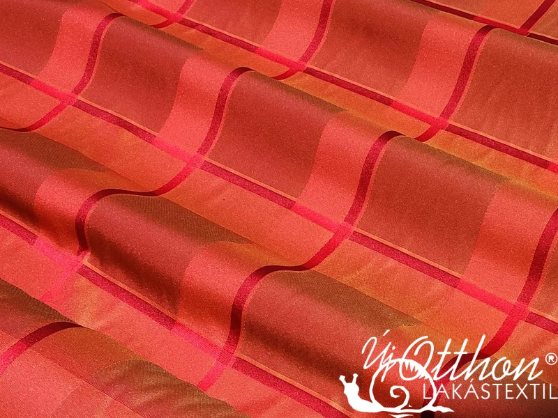 Lilien kockás szőtt elegáns dekor függöny 